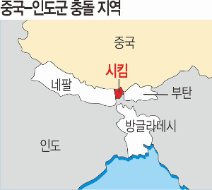 인도 중국 부탄 국경 시킴 분쟁지역.jpg